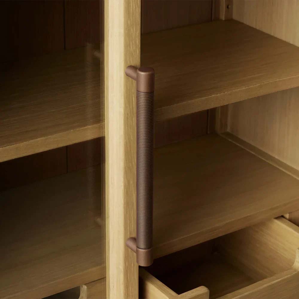 Hattie Medi Century Style Wall Mounted Storage Cabinet Wood Arched Drawers Cabinet