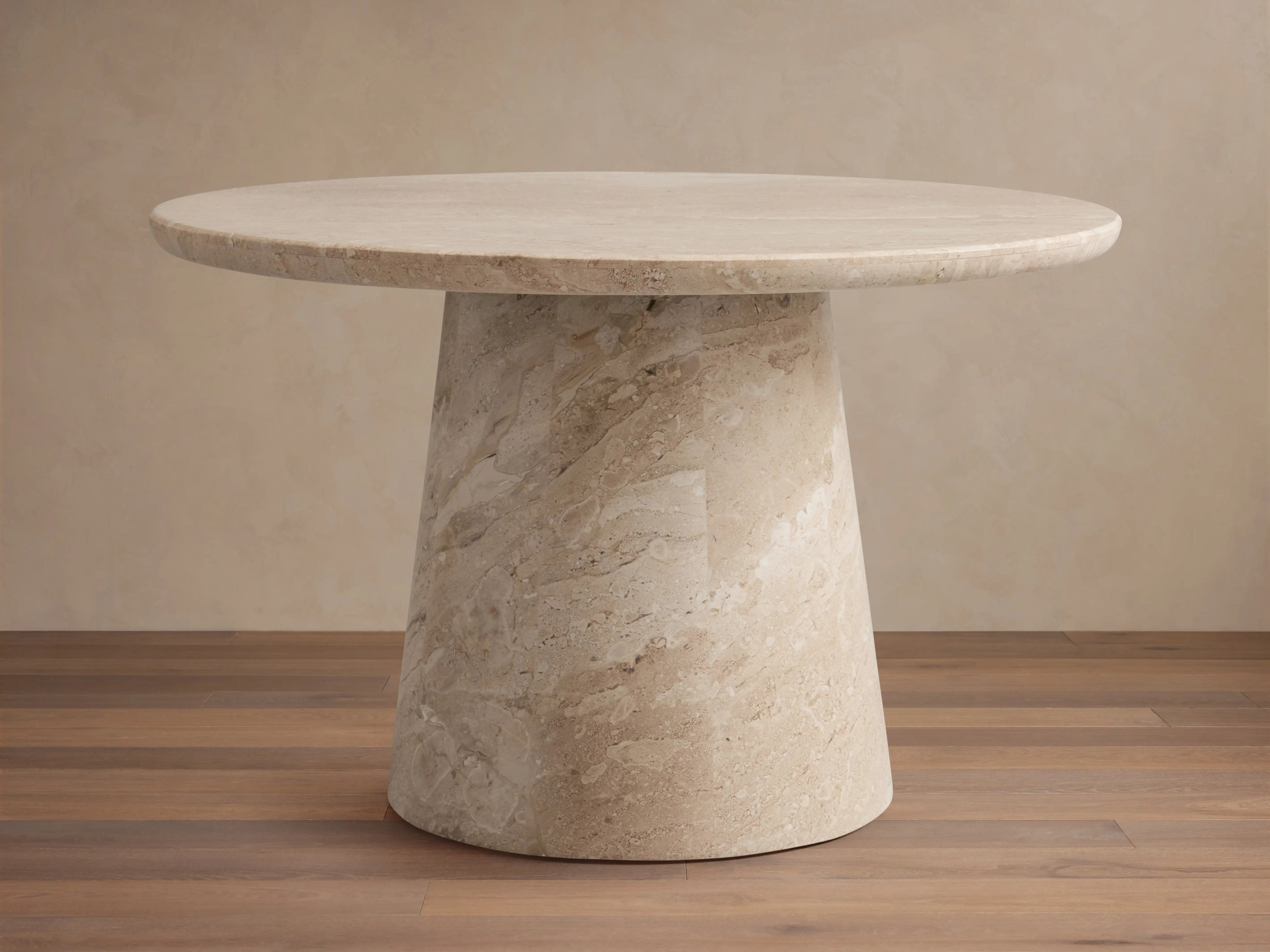 Hemmings Stone Nesting Coffee Table in Italian Marble with Waterfall Design