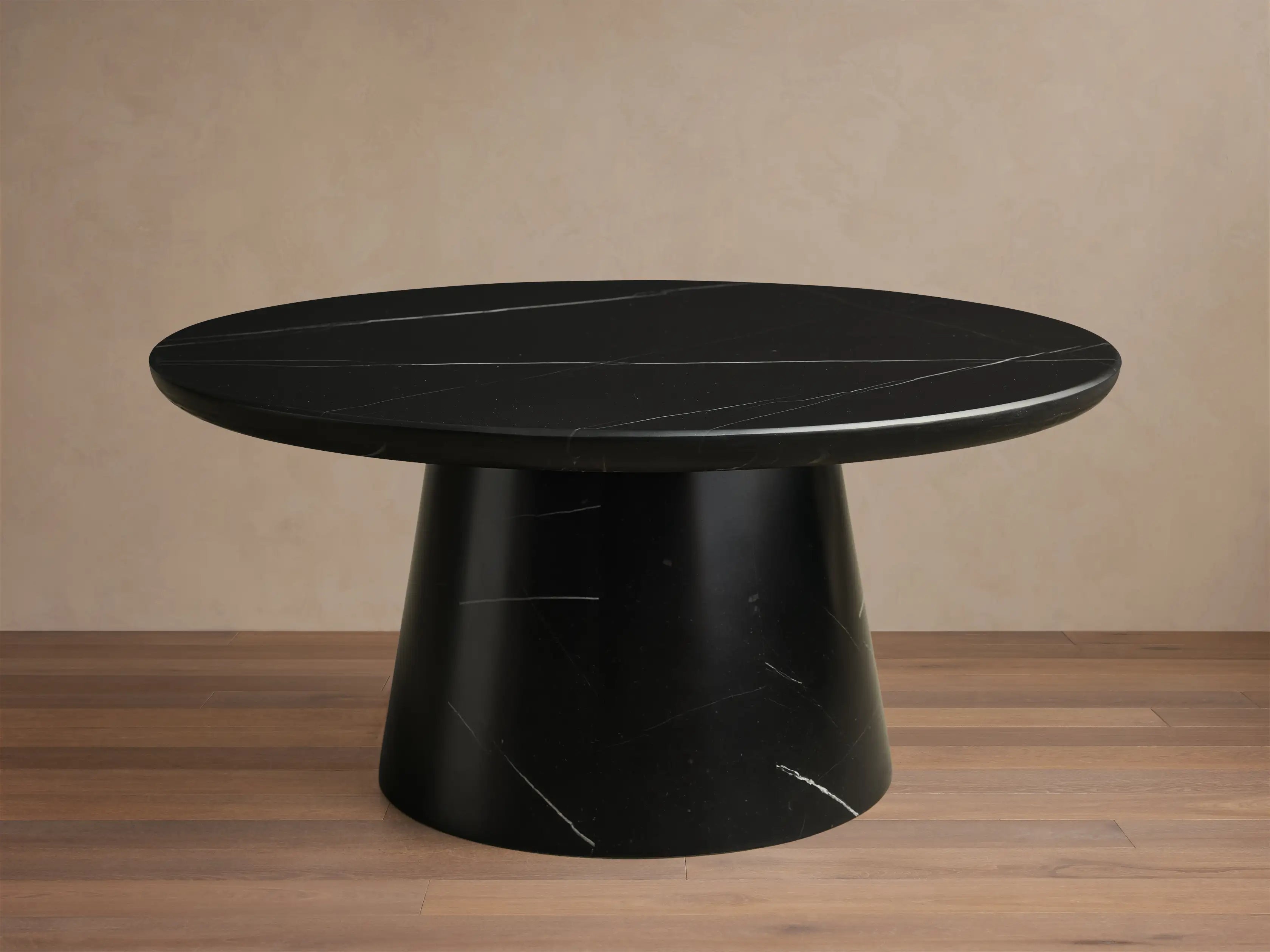 Hemmings Stone Nesting Coffee Table in Italian Marble with Waterfall Design