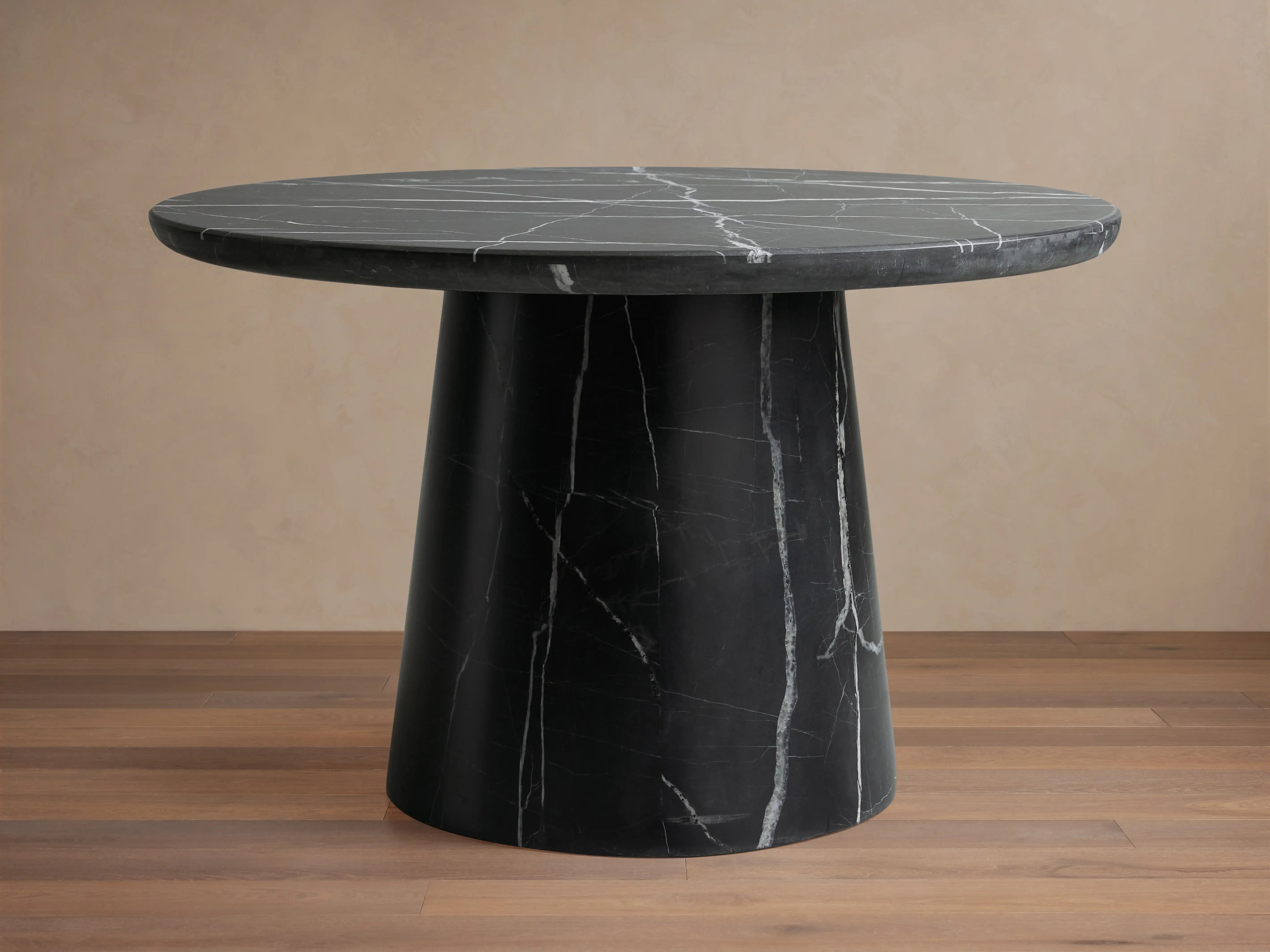 Hemmings Stone Nesting Coffee Table in Italian Marble with Waterfall Design