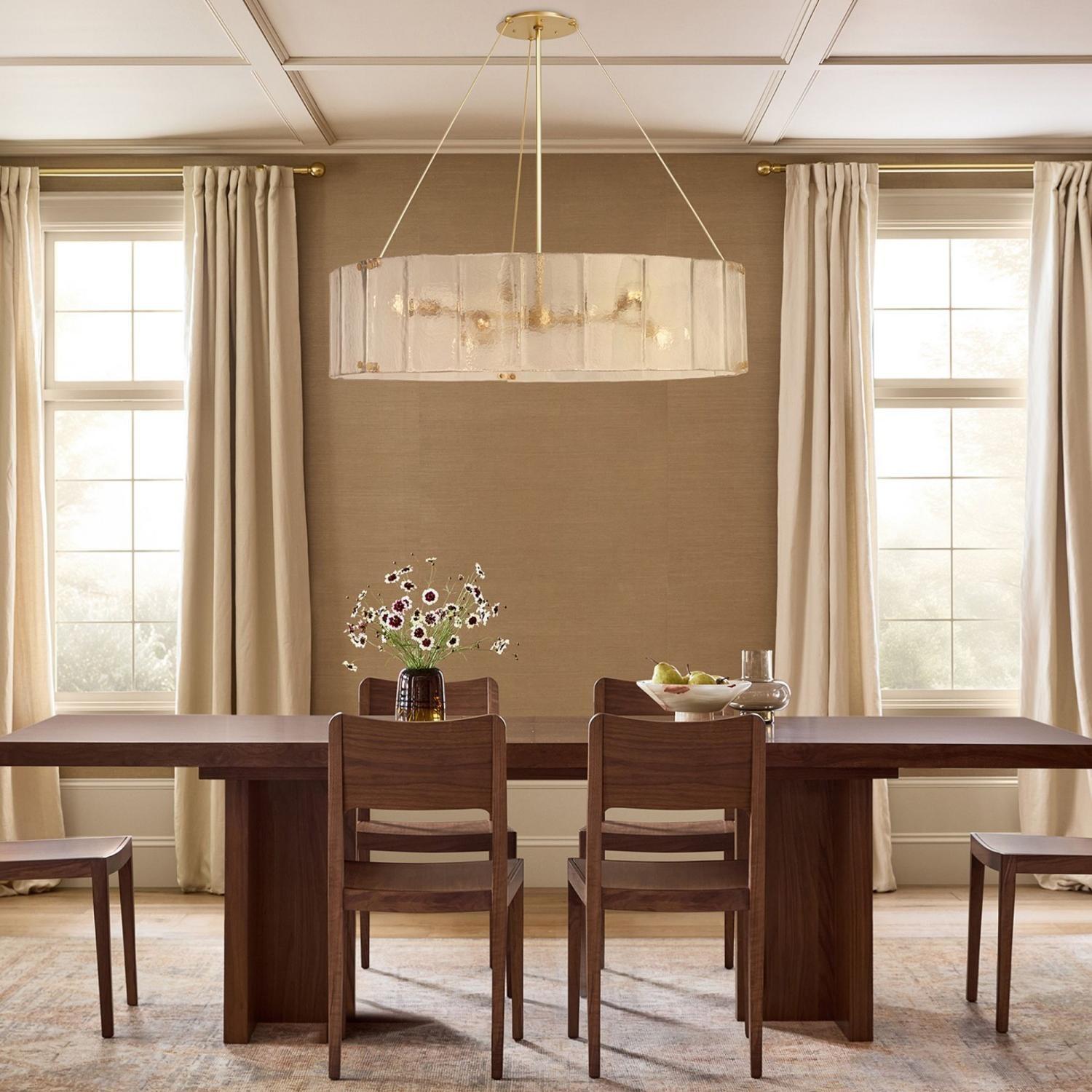 Brass-Chandelier-Livingroom-Modern - Luxvena