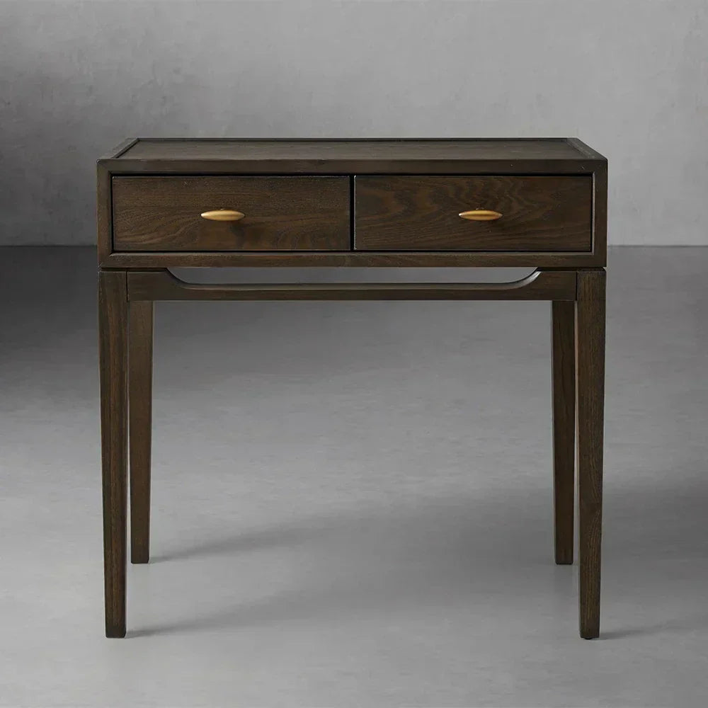 Brock Nightstand Mid-Century Modern Bedside Table Ash Night Side Storage Cabinet