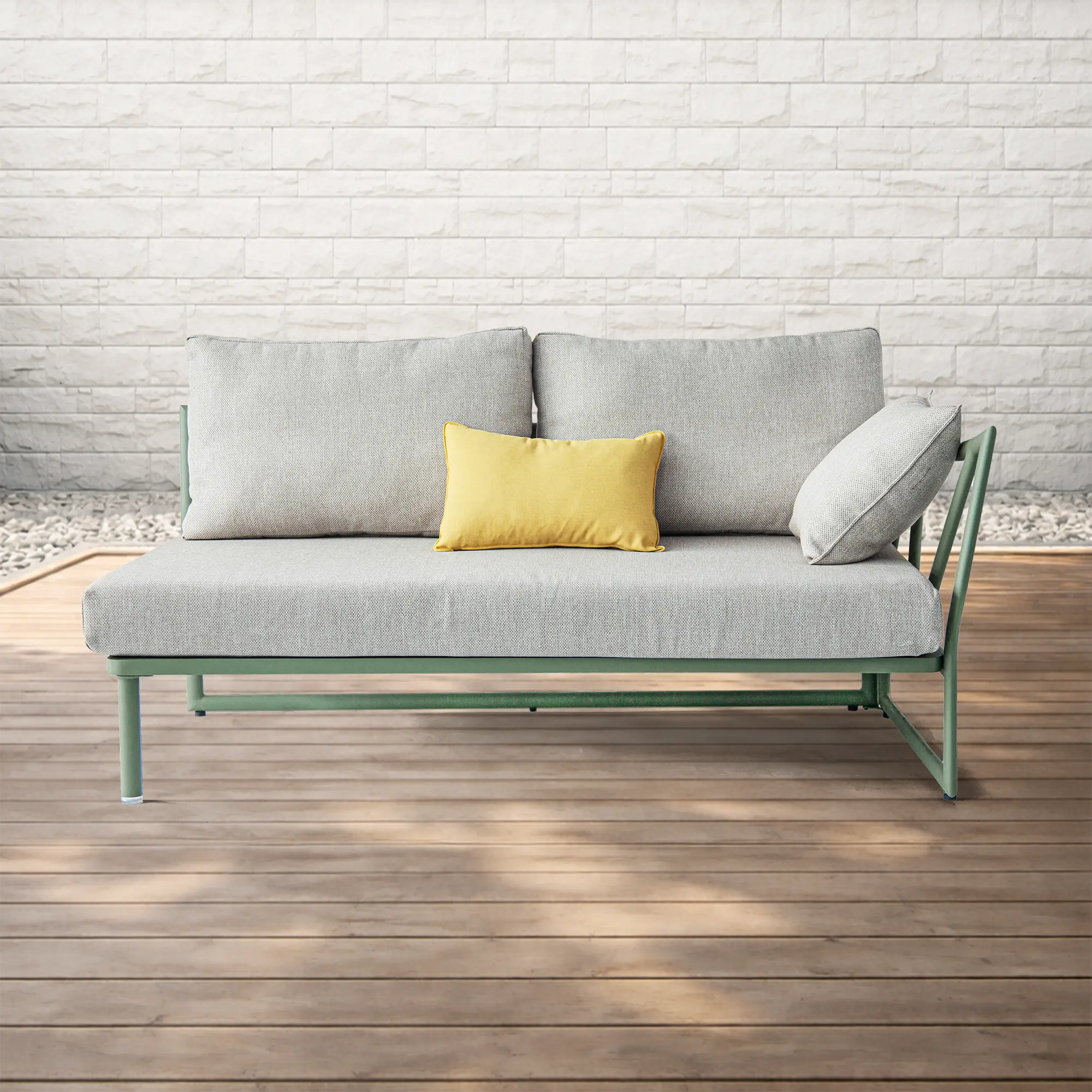 Victory Modular Deep Seating Sofa in Cactus Green