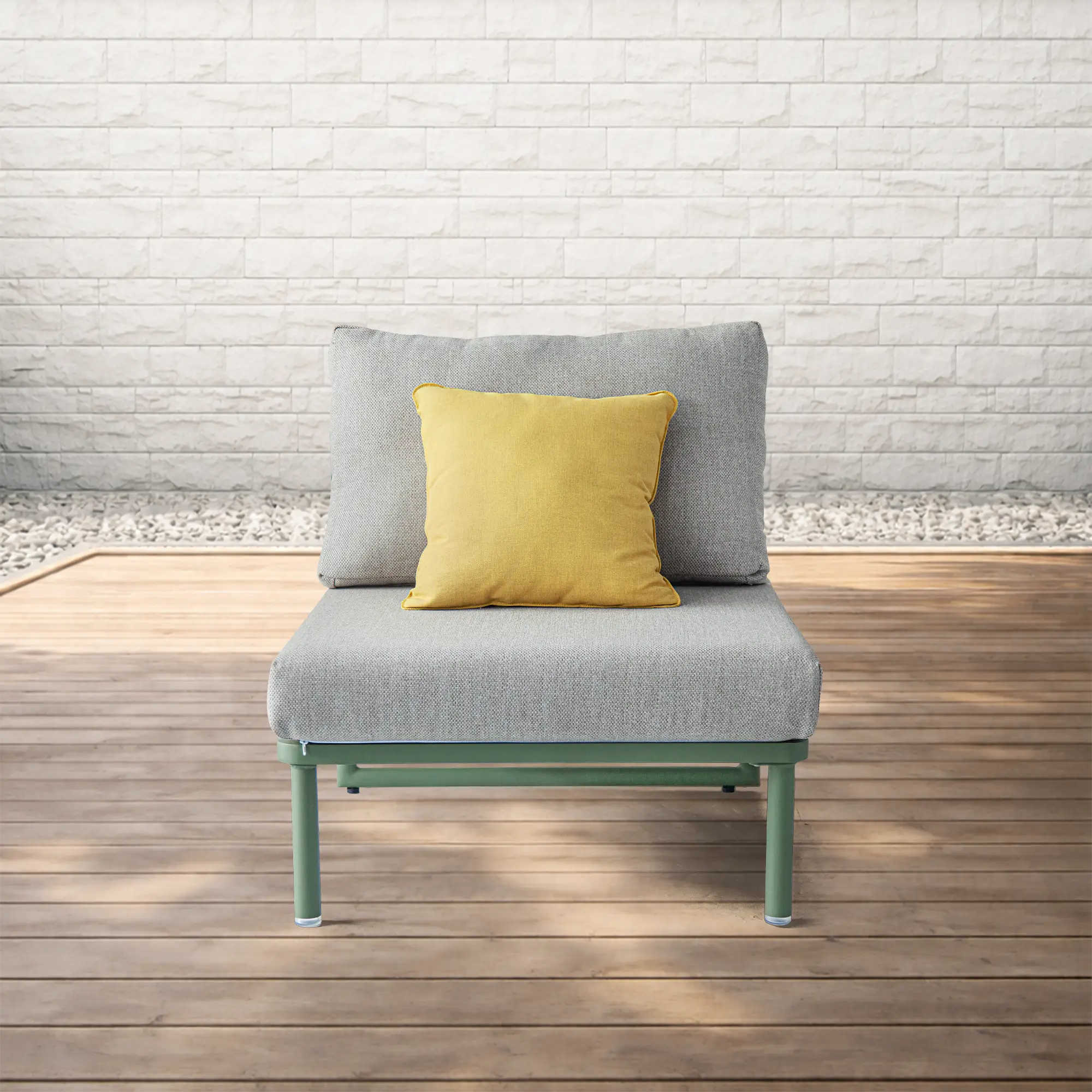Victory Modular Deep Seating Sofa in Cactus Green