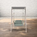 Resort Inspired Aluminum Outdoor Swing with Water Repellent Cushions