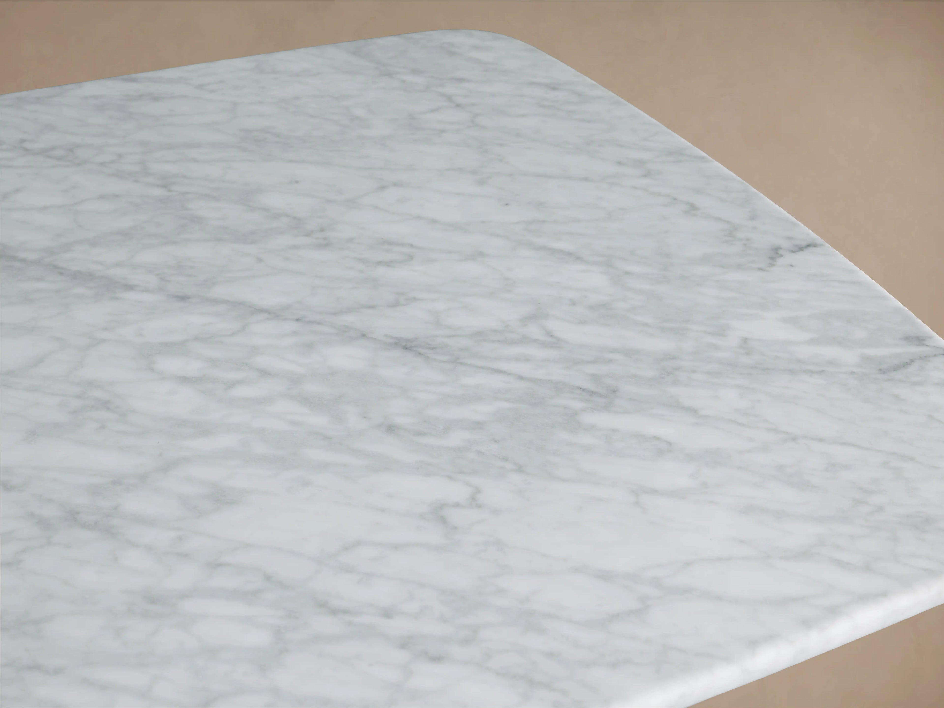 Saint Germain Stone Coffee Table with Rennes Base in Natural Stone