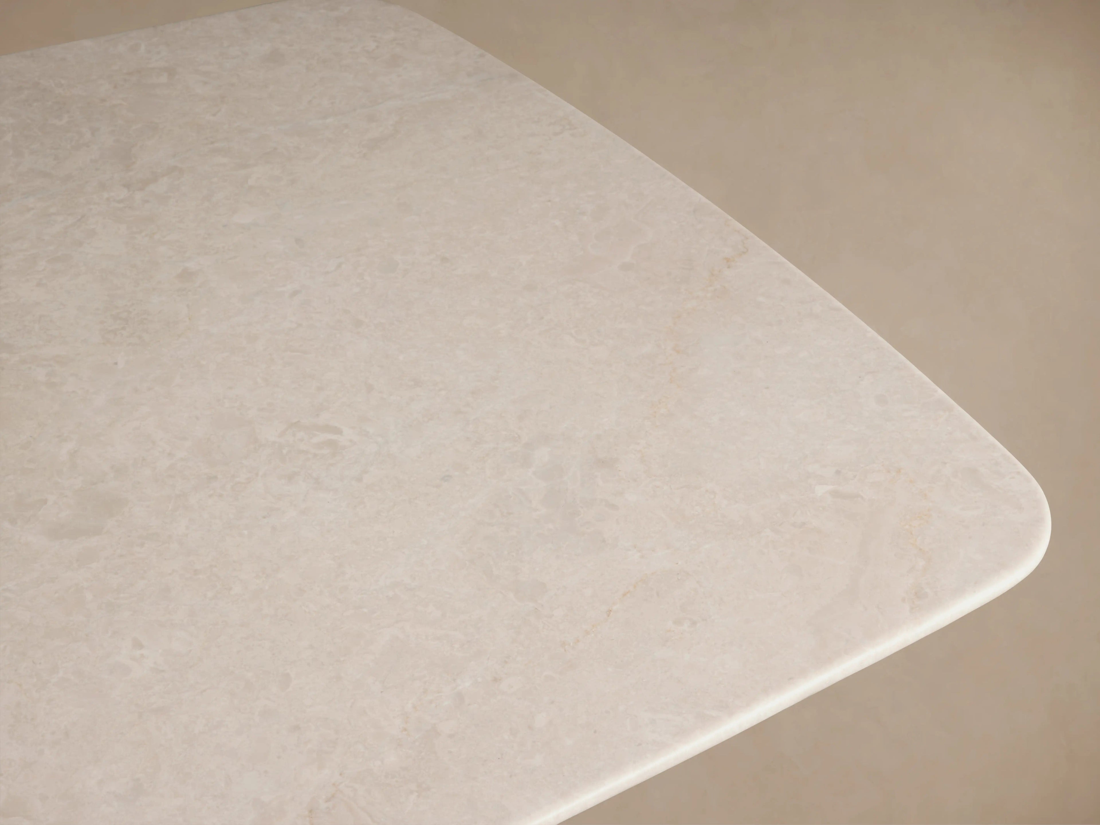 Saint Germain Stone Coffee Table with Rennes Base in Natural Stone