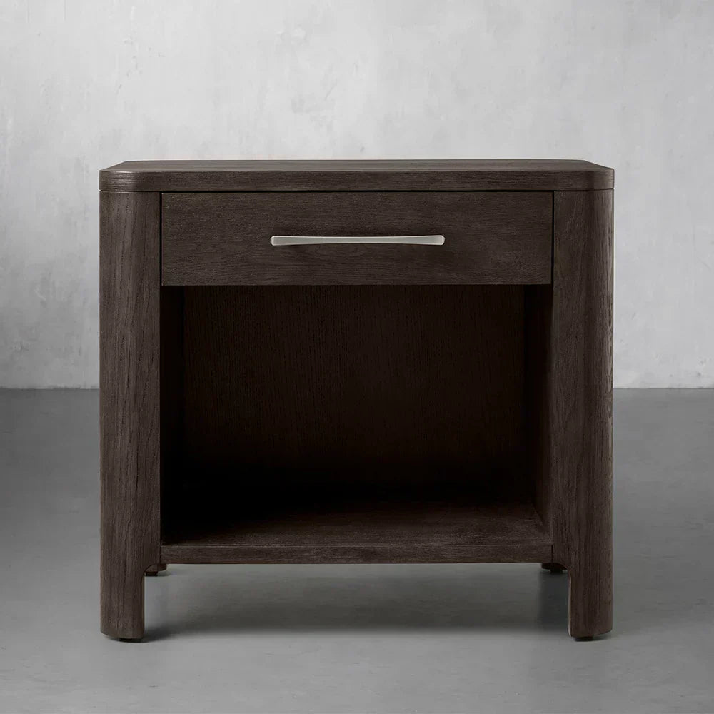 Calista Open Nightstand Night Side Table Wood Bedside Cabinet