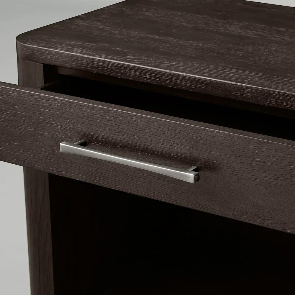 Calista Open Nightstand Night Side Table Wood Bedside Cabinet