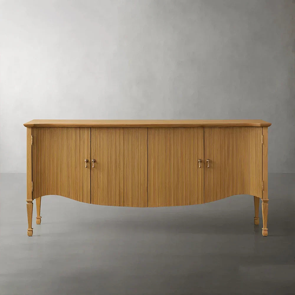 Conrad Solid Teak Sideboard Wood Vintage Storage Cabinets