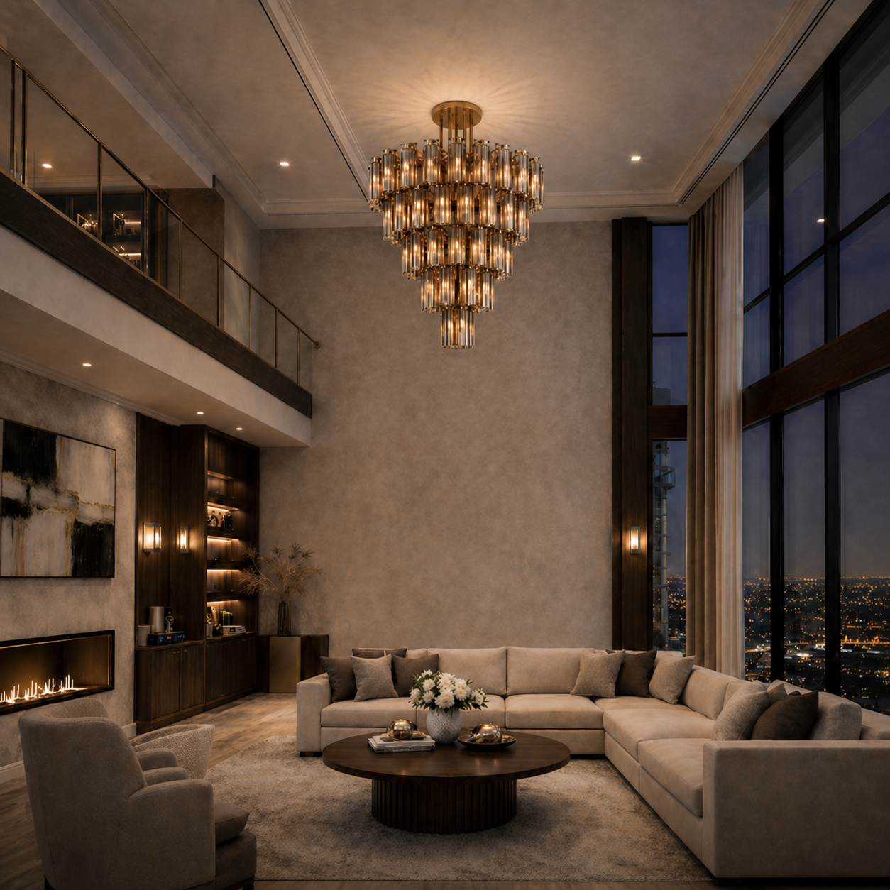 Round Chandelier 38''48''60''