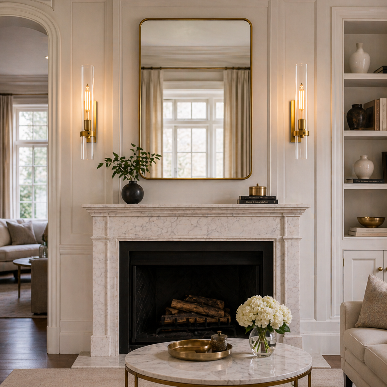 Modern Grand Outdoor Wall Sconce