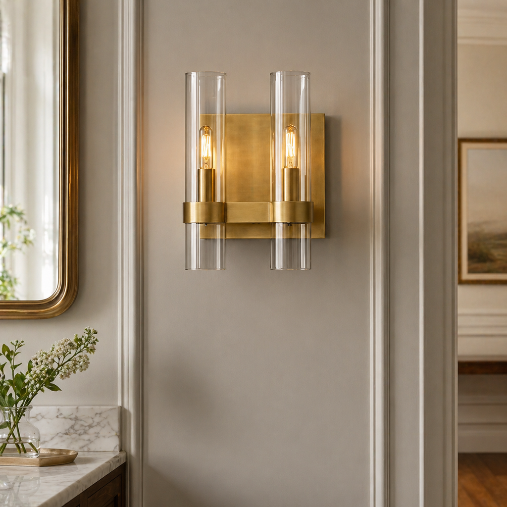 Transitional Double Wall Sconce