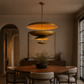 Two-Tier Disc Chandelier