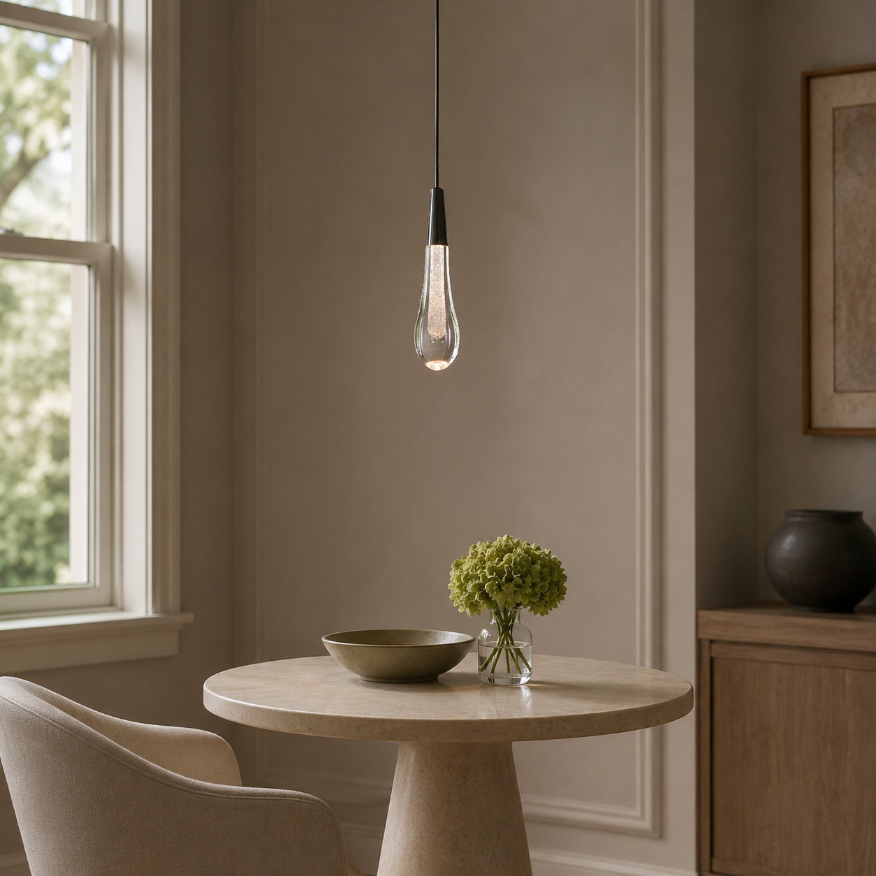 Sculptural LED Pendant Light