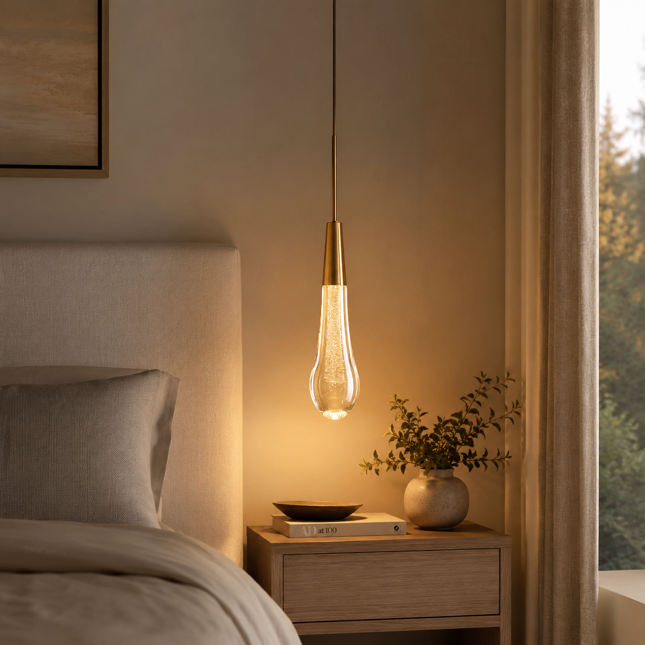 Sculptural LED Pendant Light