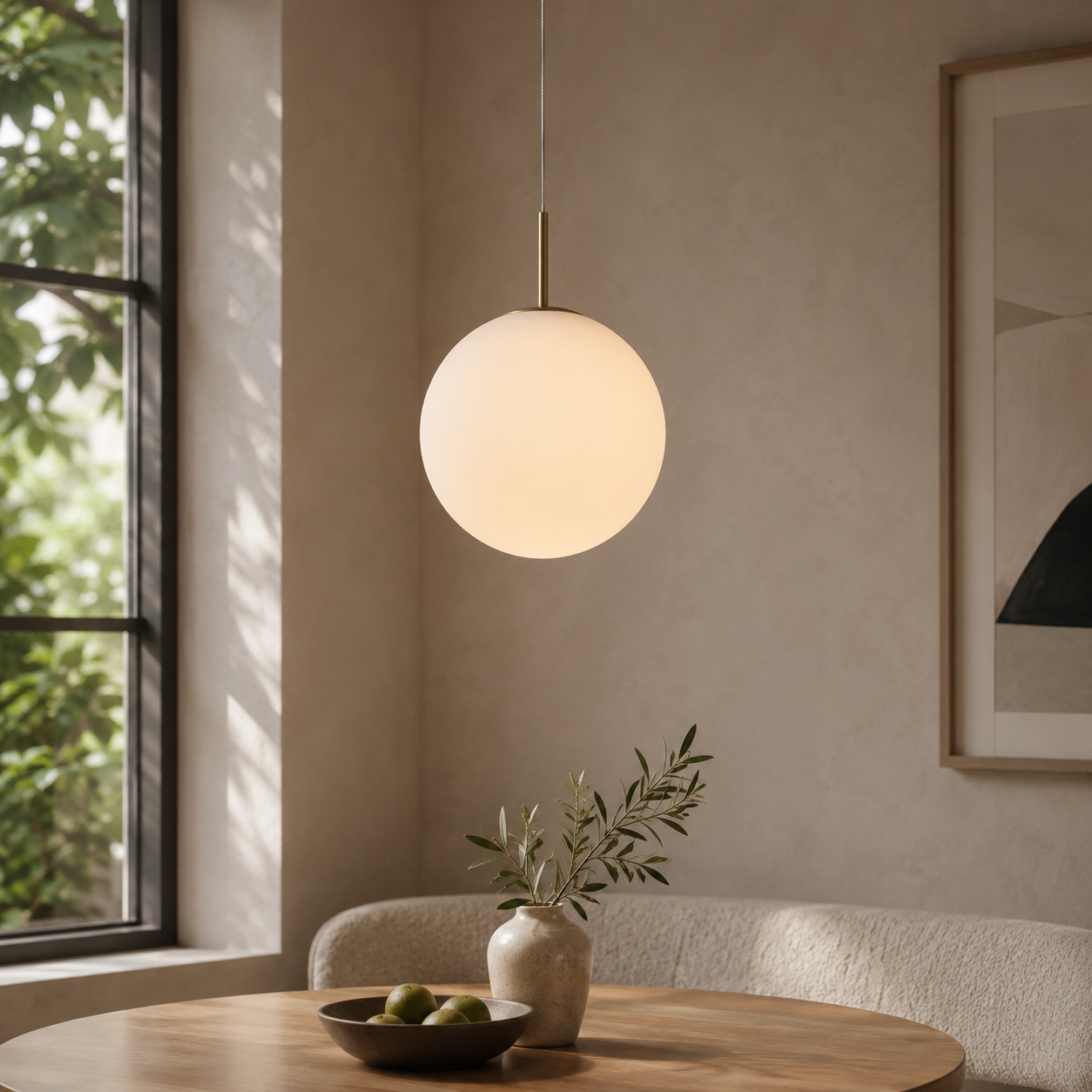 Opal Glass LED Pendant Light
