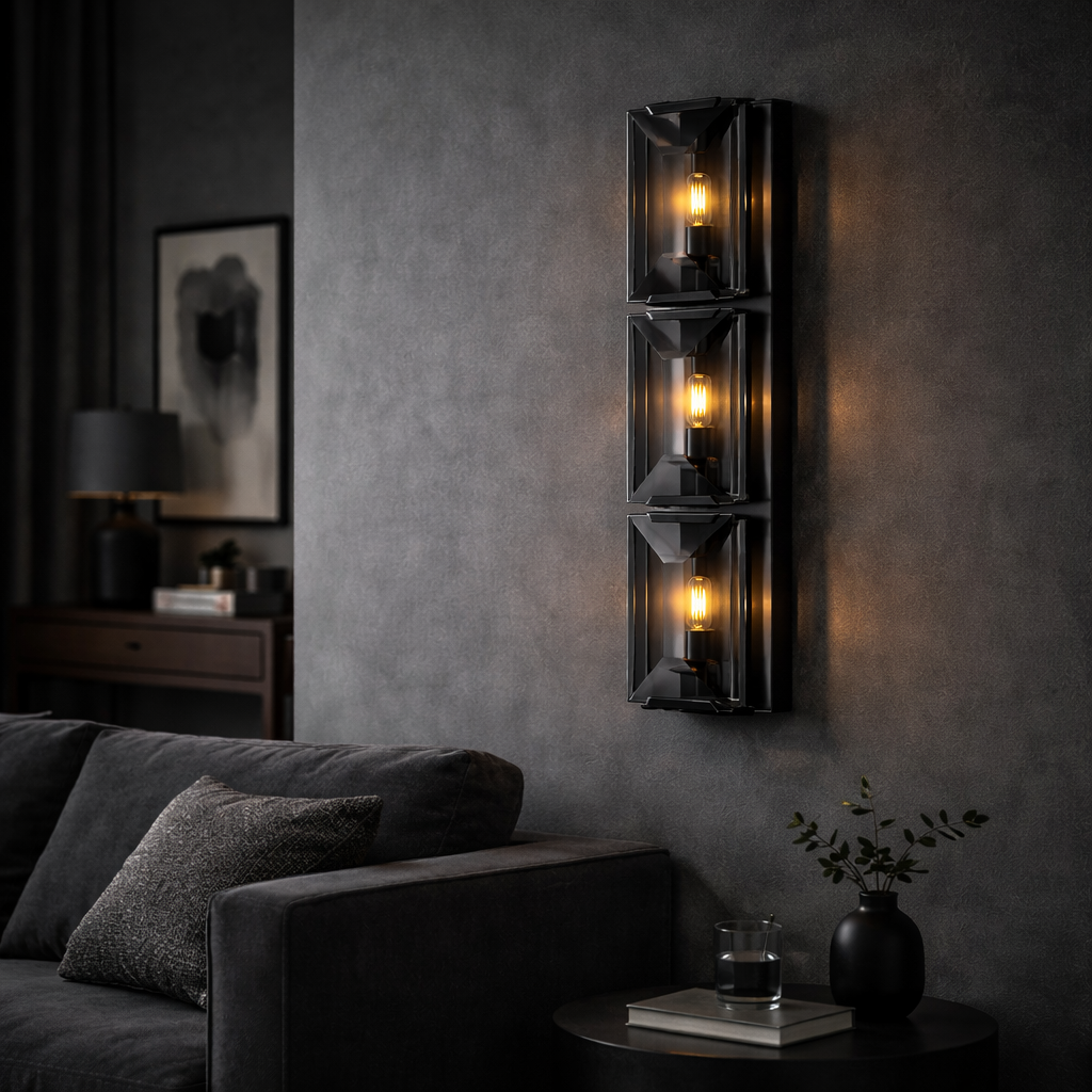 Crystal Triple Wall Sconce