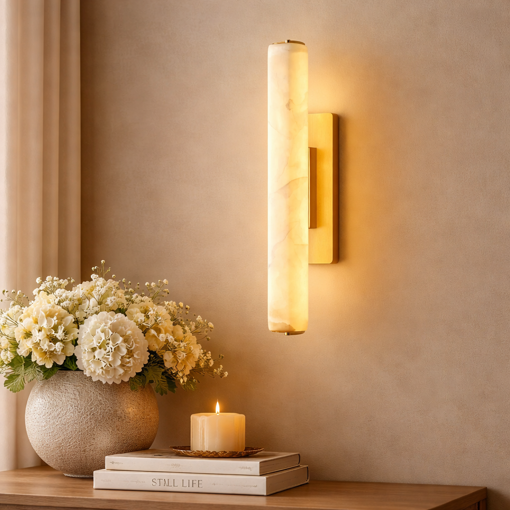 Marble Stone Single Wall Sconce