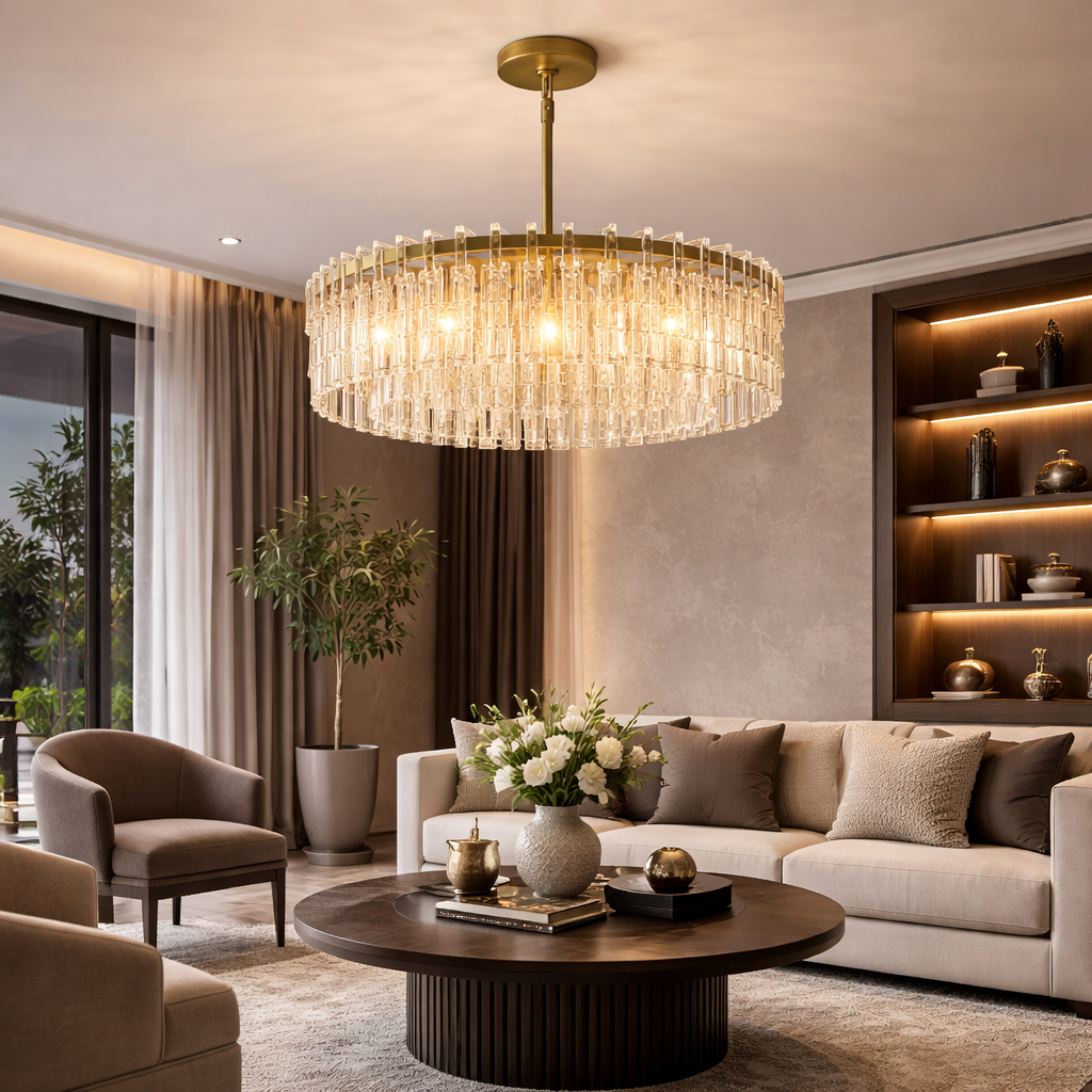 Signature Layered Round Chandelier