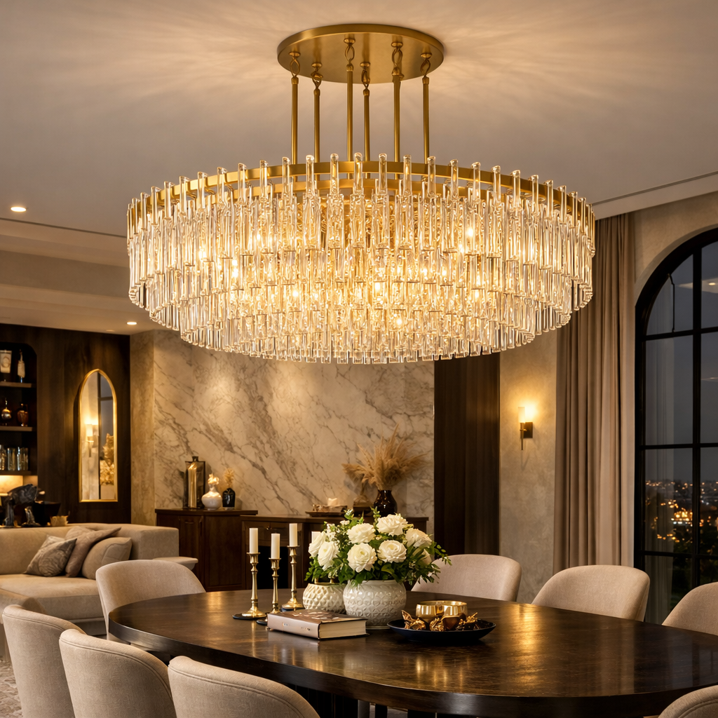 Signature Layered Round Chandelier