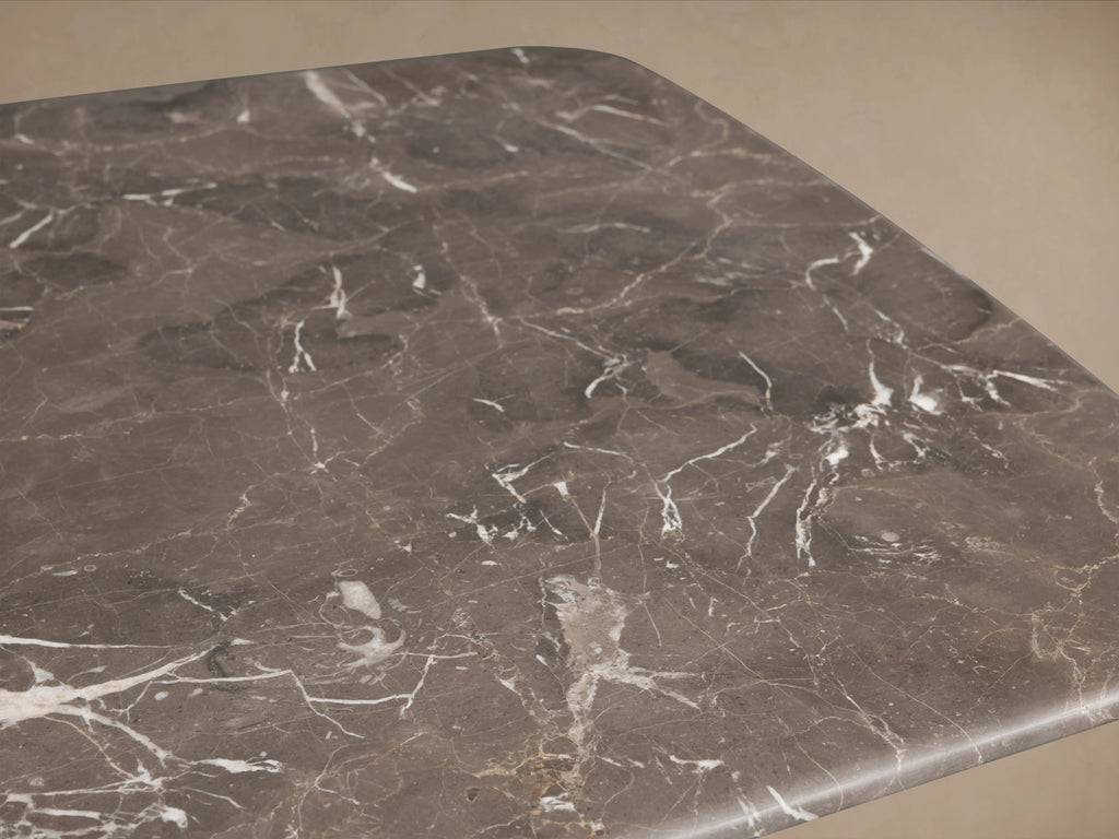 Saint Germain Stone Coffee Table with Rennes Base in Natural Stone