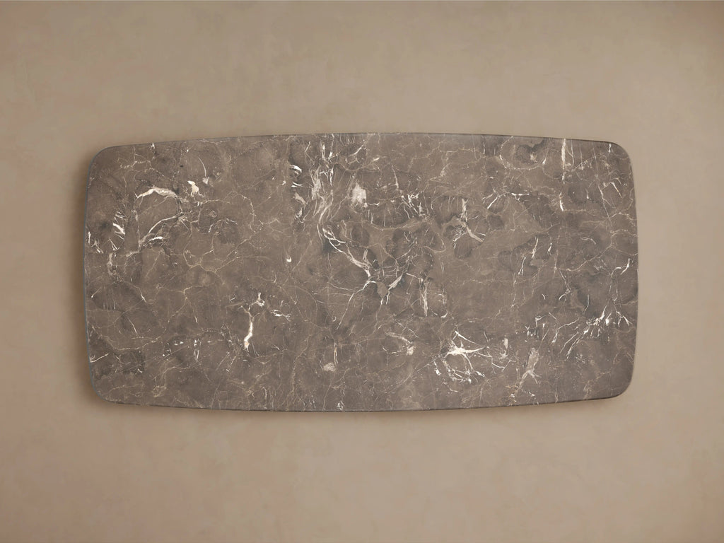 Saint Germain Stone Coffee Table with Rennes Base in Natural Stone