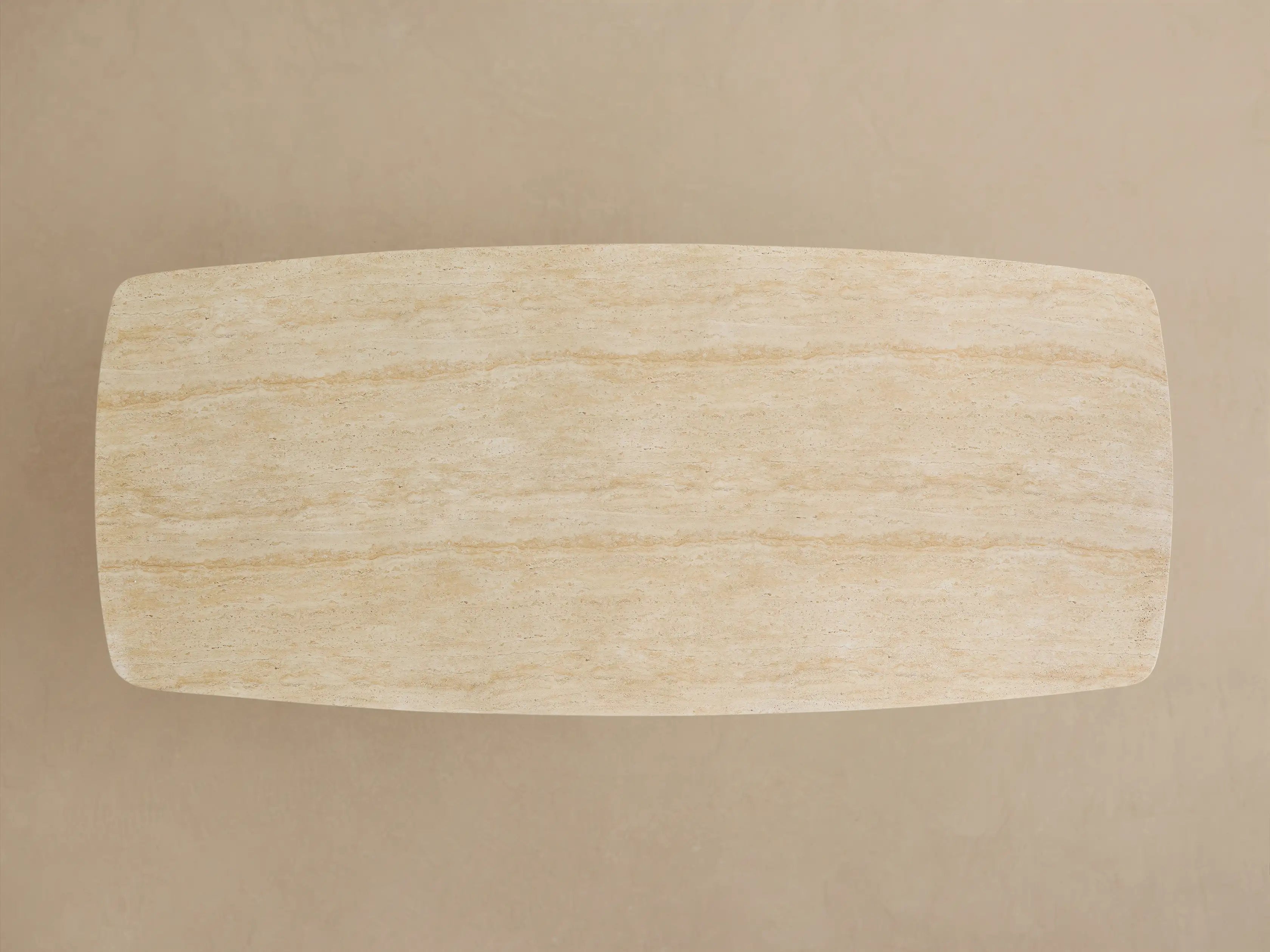 Outdoor Dining Table with Stone Top Launette Base