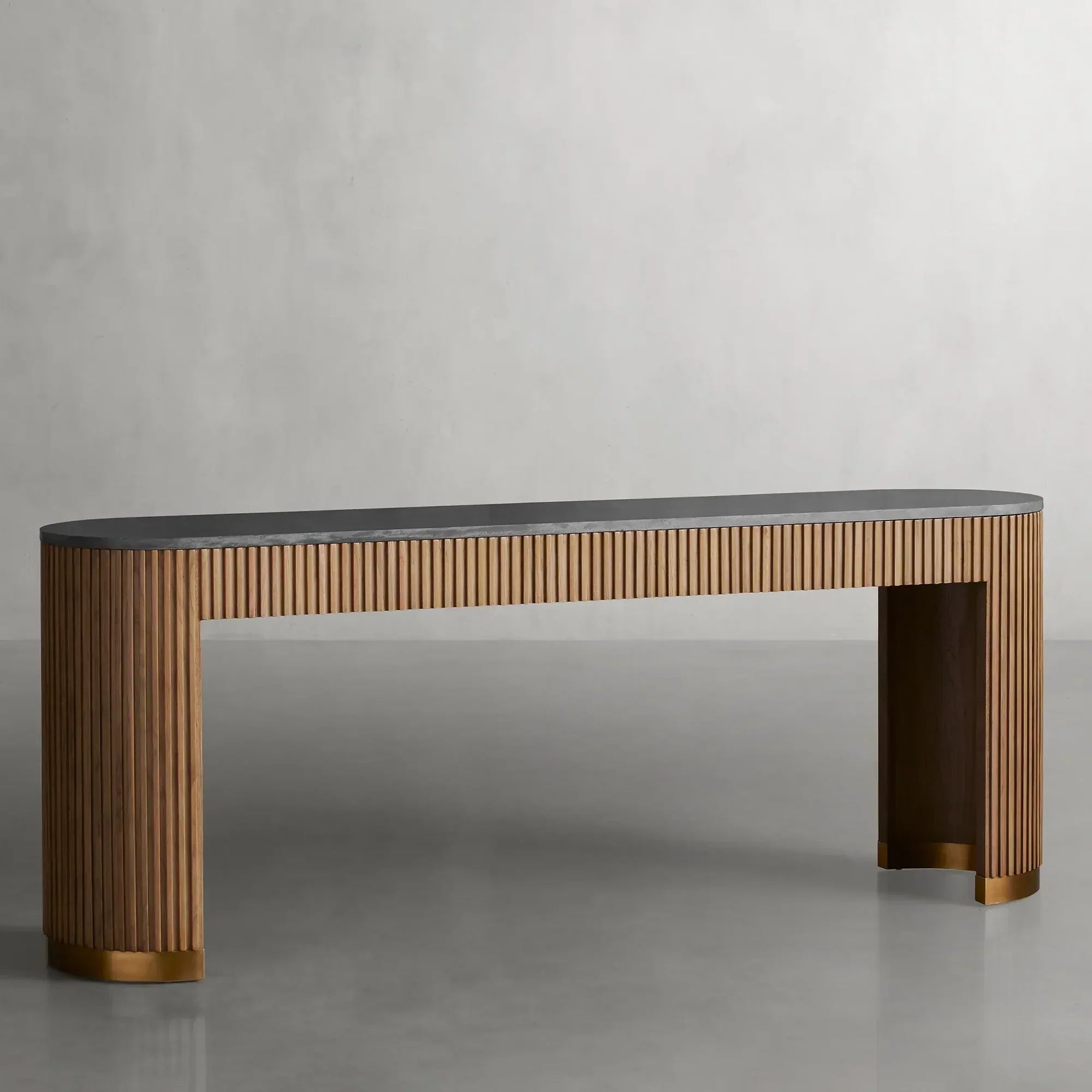 Finnley Marble Top Entryway Console Table Wood Hallway Entrance Table