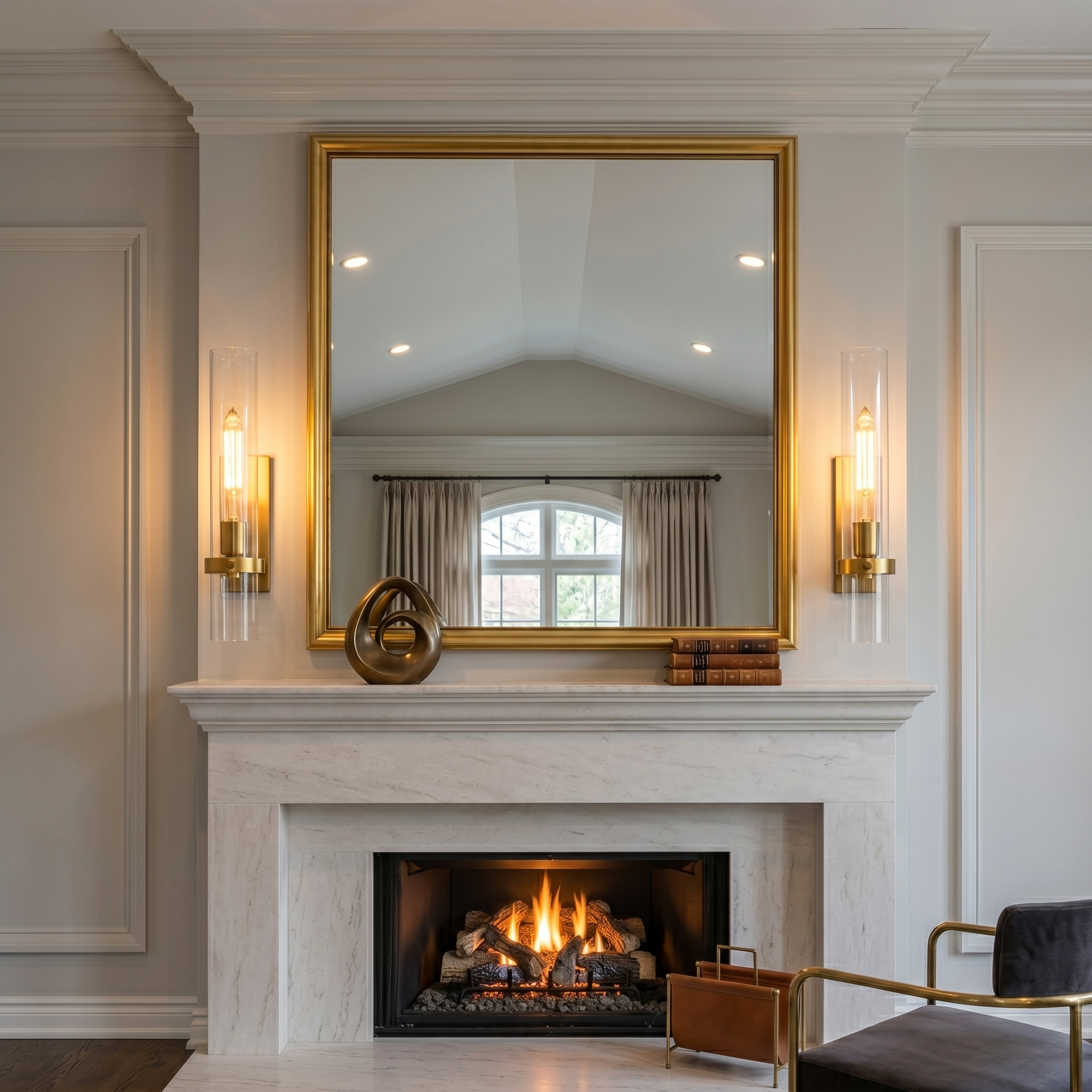 Modern Grand Outdoor Wall Sconce