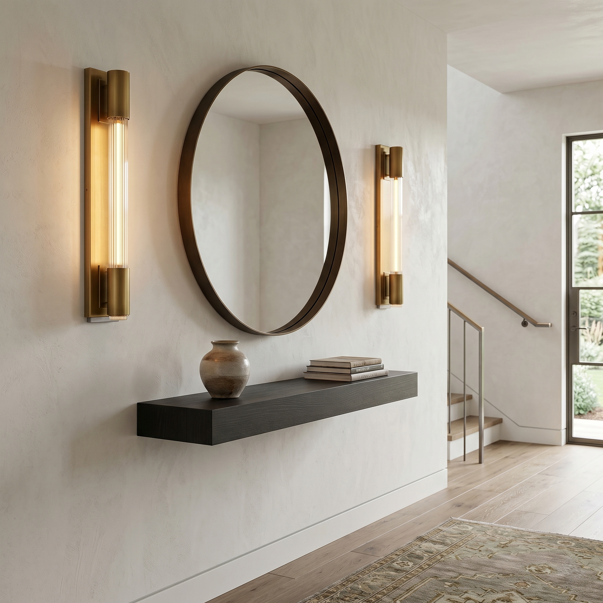 James Fluted Glass Wall Sconce - 1-Light Indoor/Outdoor Rated Modern Fixture