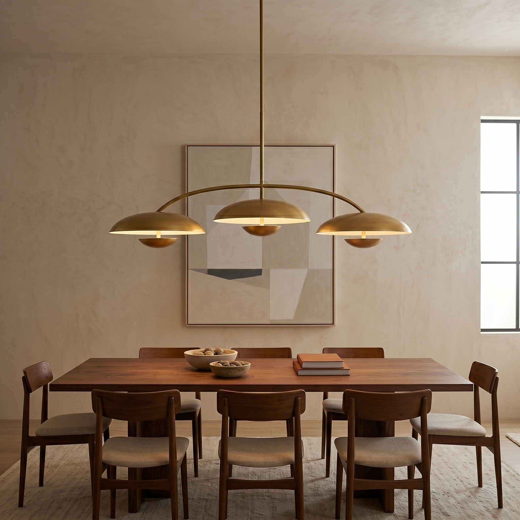 Linear Disc Chandelier