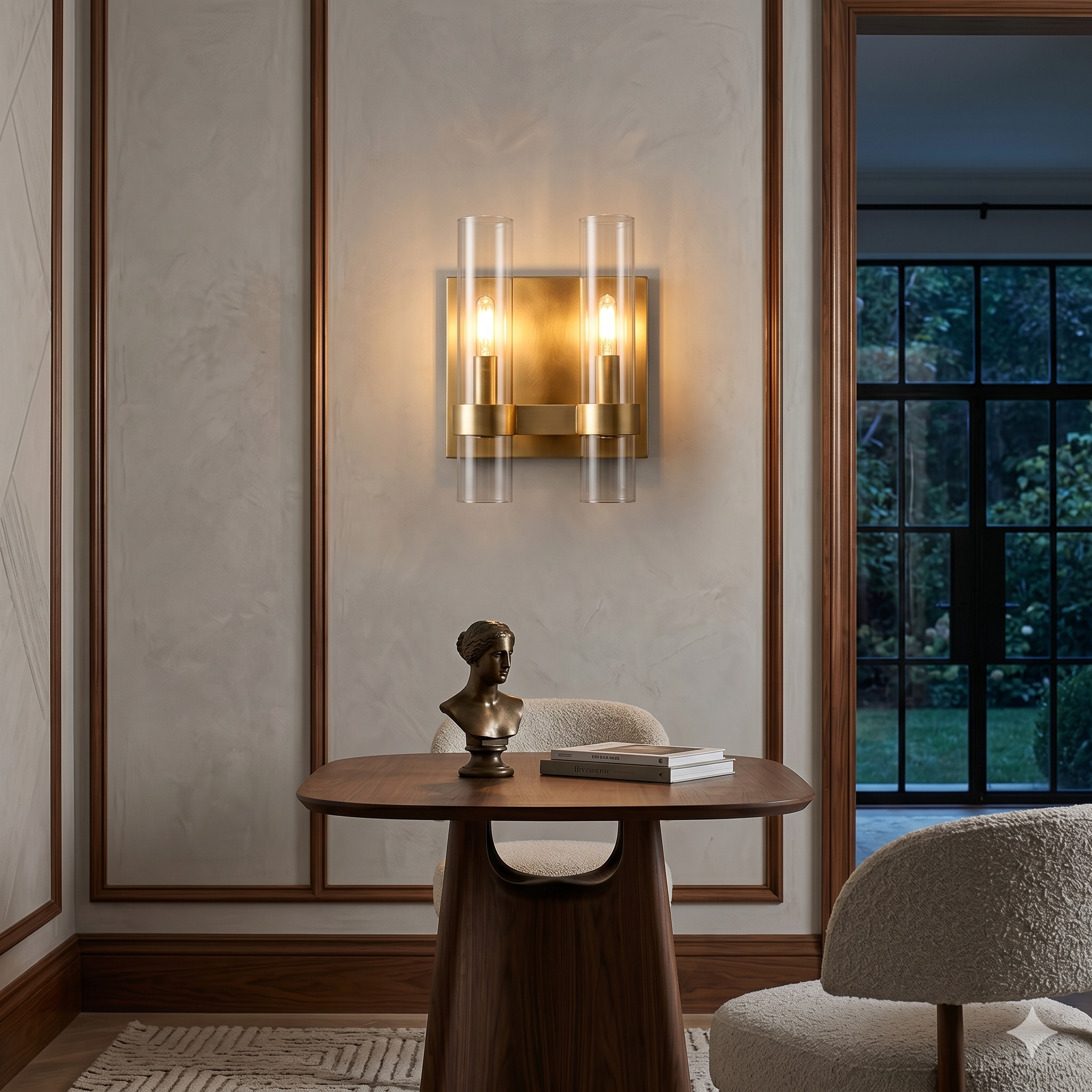 Transitional Double Wall Sconce