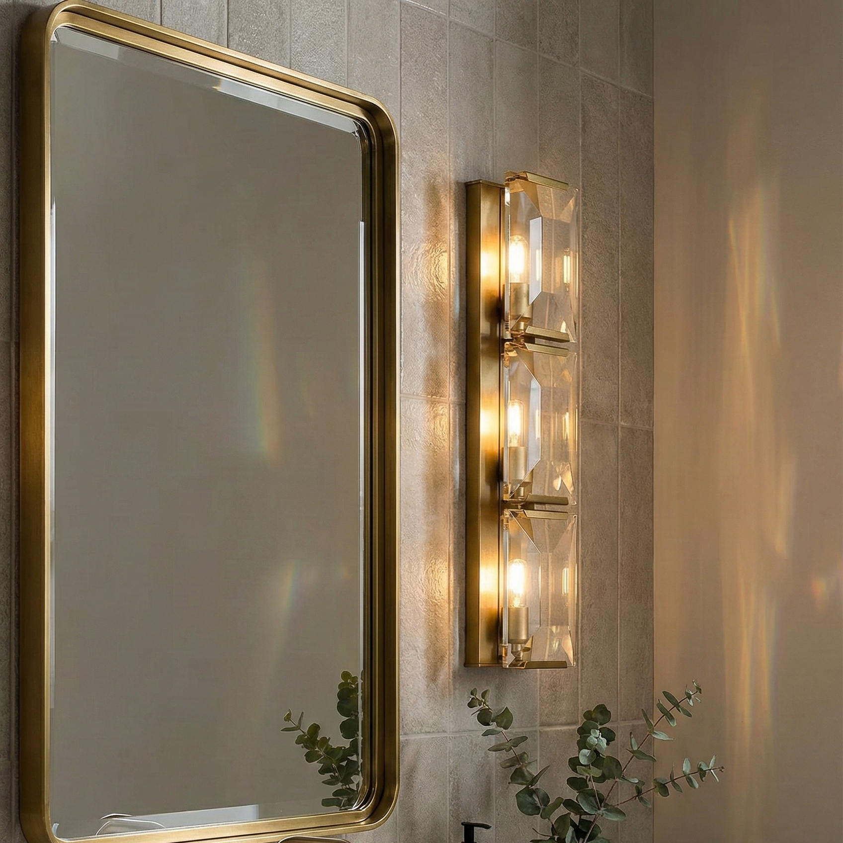 Crystal Triple Wall Sconce