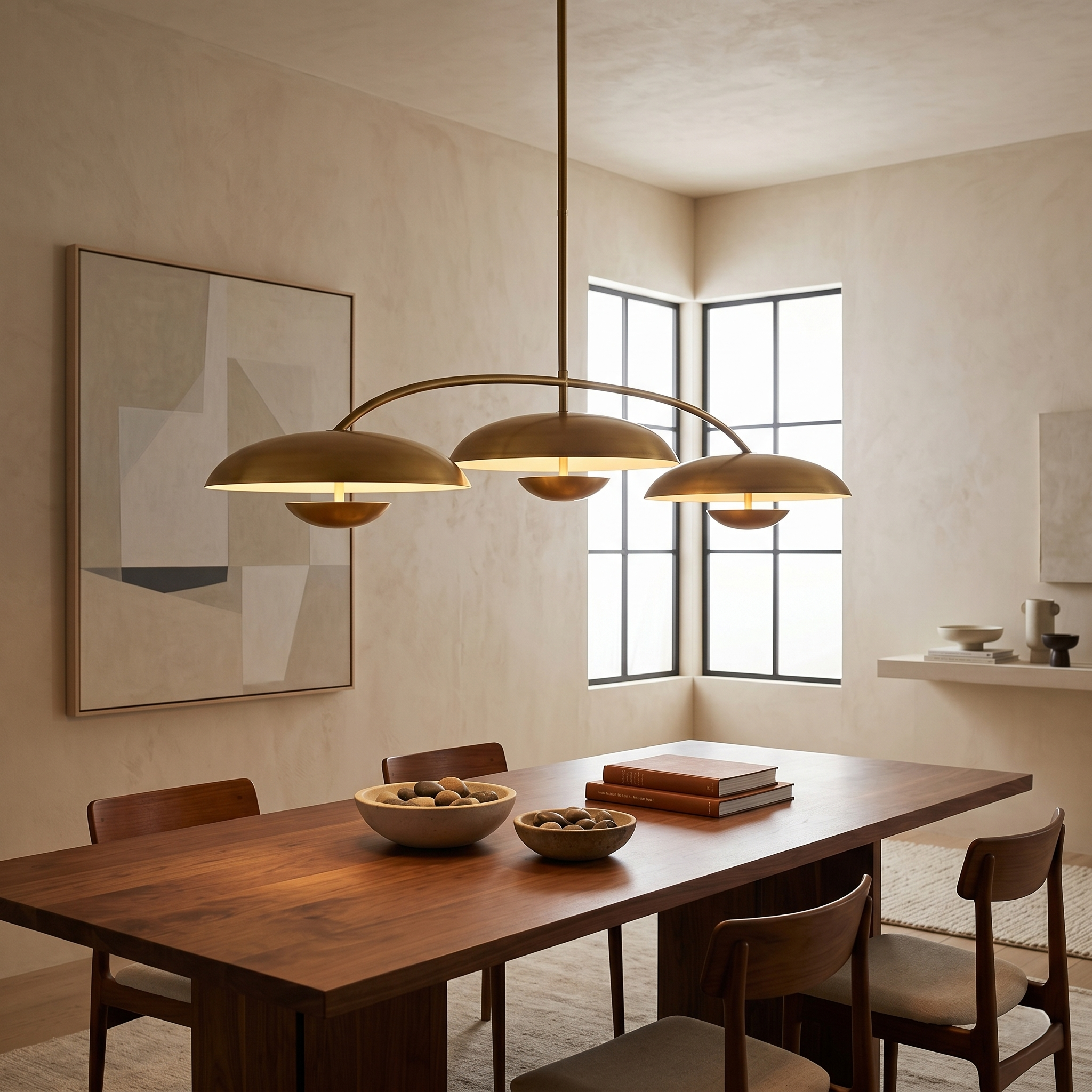 Linear Disc Chandelier