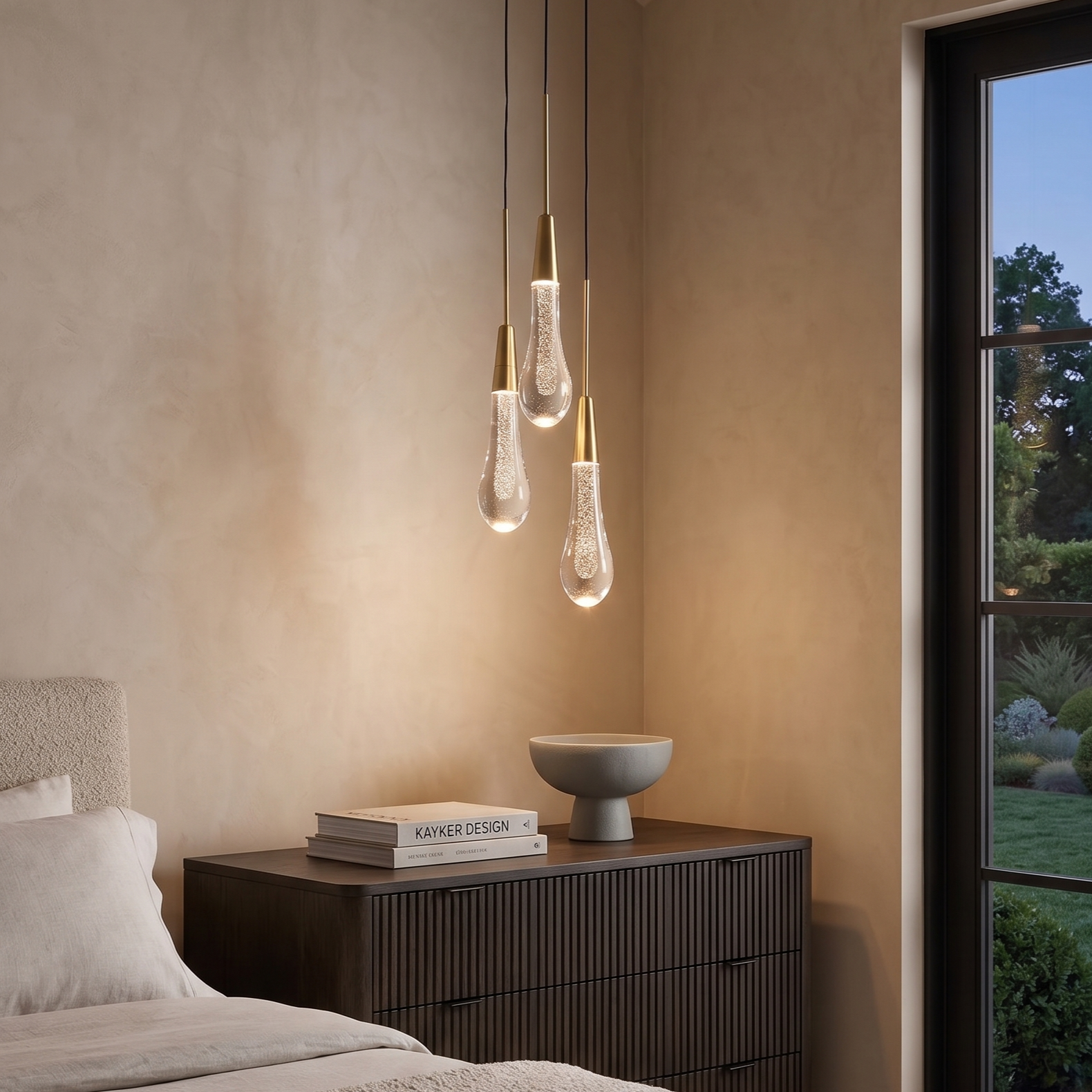 Three-Light LED Cluster Pendant