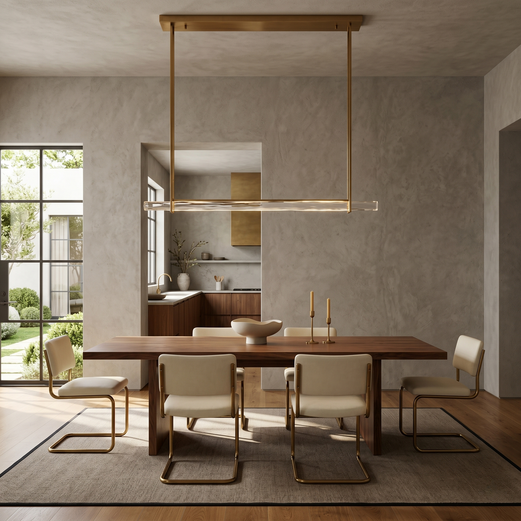 K9 Crystal Single Bar Linear Chandelier