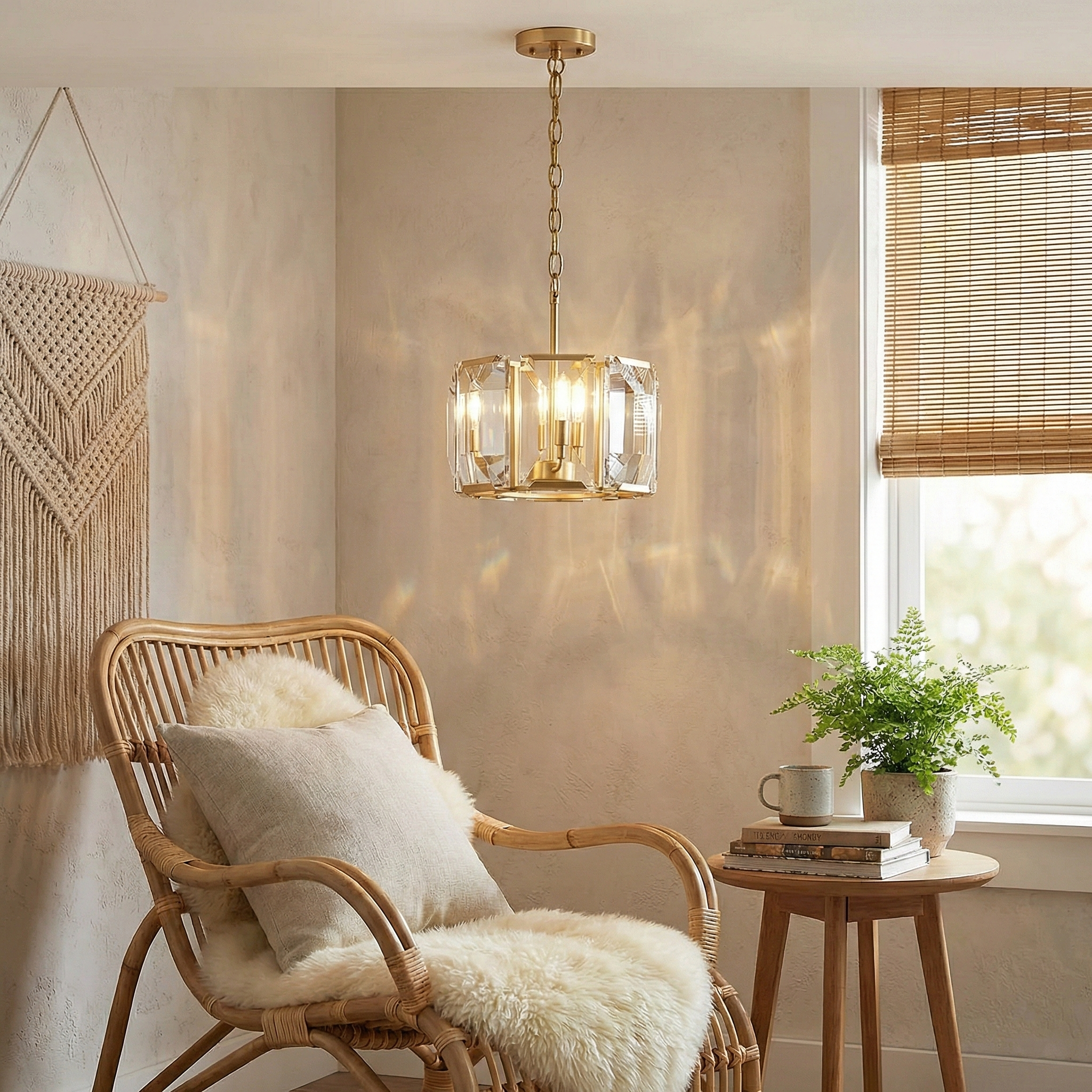 Transitional Crystal Round Chandelier