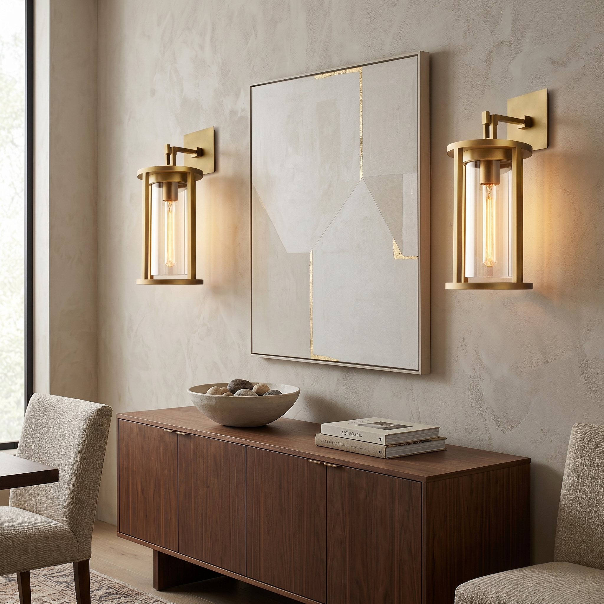 Modern Geometric Round Wall Sconce
