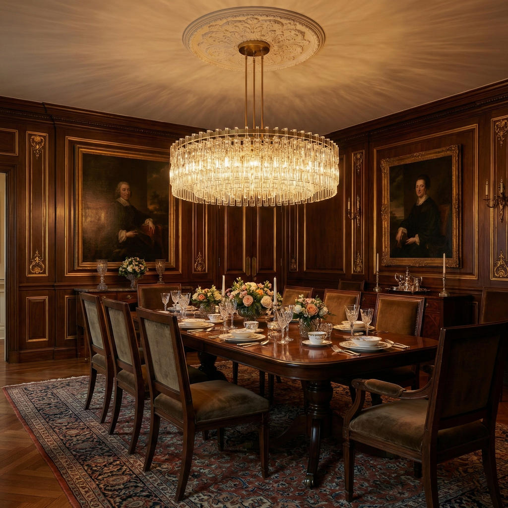 Signature Layered Round Chandelier