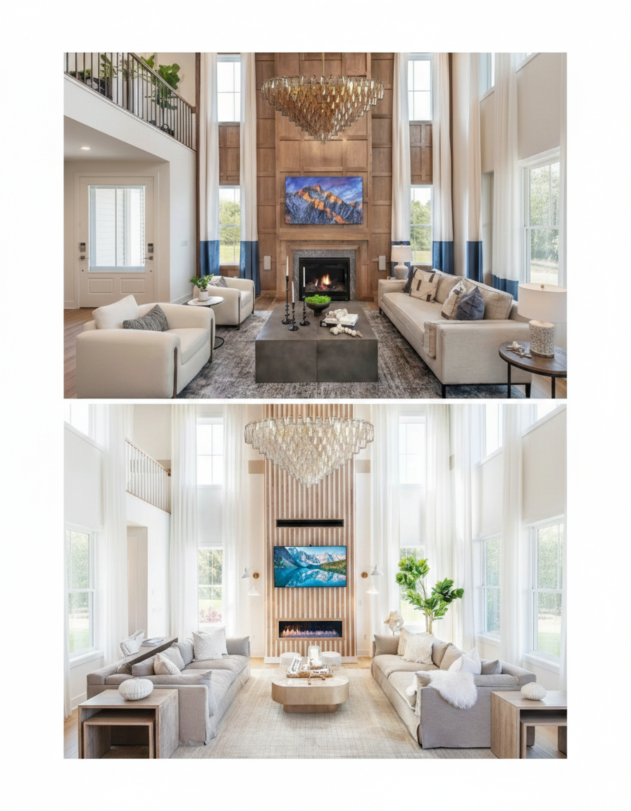 Smoke Glass Tiered Round Chandelier