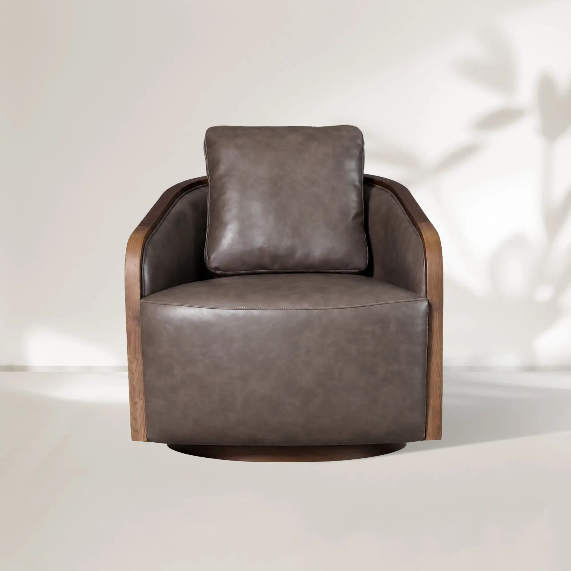 Pomona Microfiber Leather Swivel Chair