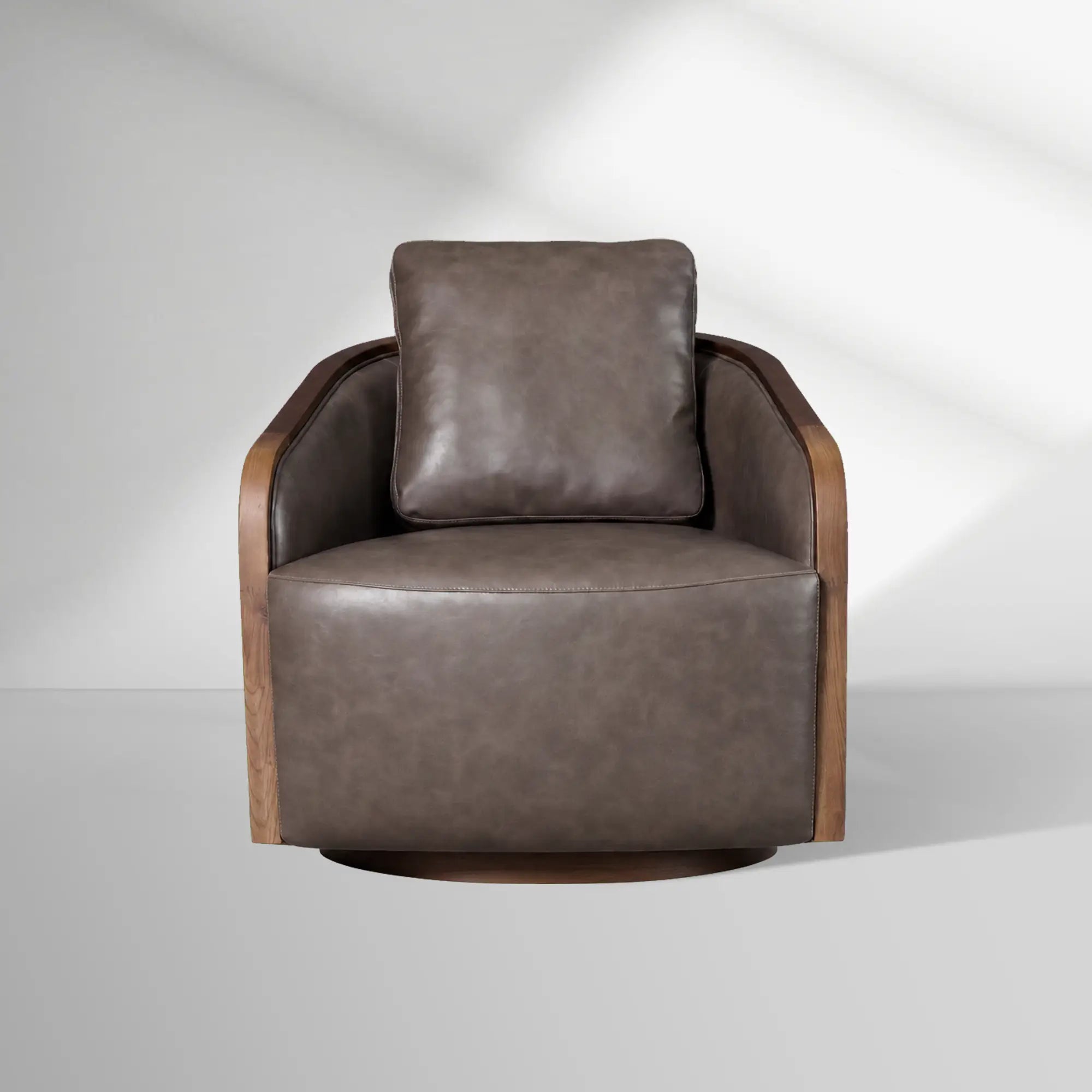 Pomona Microfiber Leather Swivel Chair