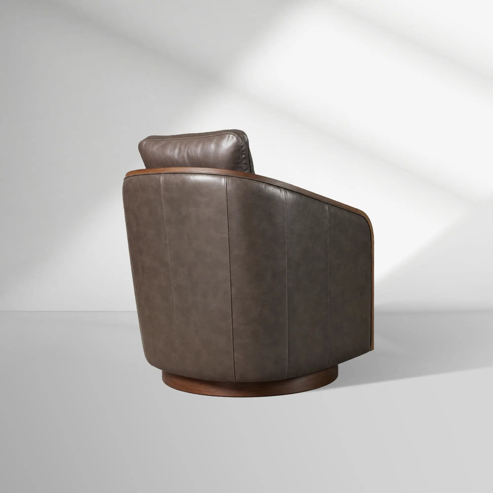 Pomona Microfiber Leather Swivel Chair
