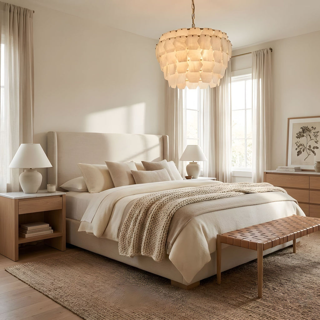Elegant Hexa Cloud Alabaster Pendant Light - Luxvena