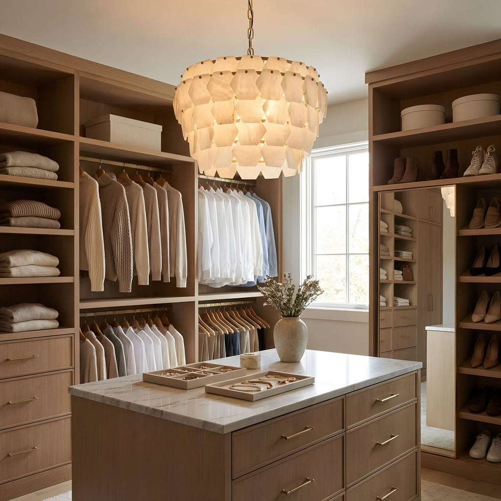 Elegant Hexa Cloud Alabaster Pendant Light - Luxvena