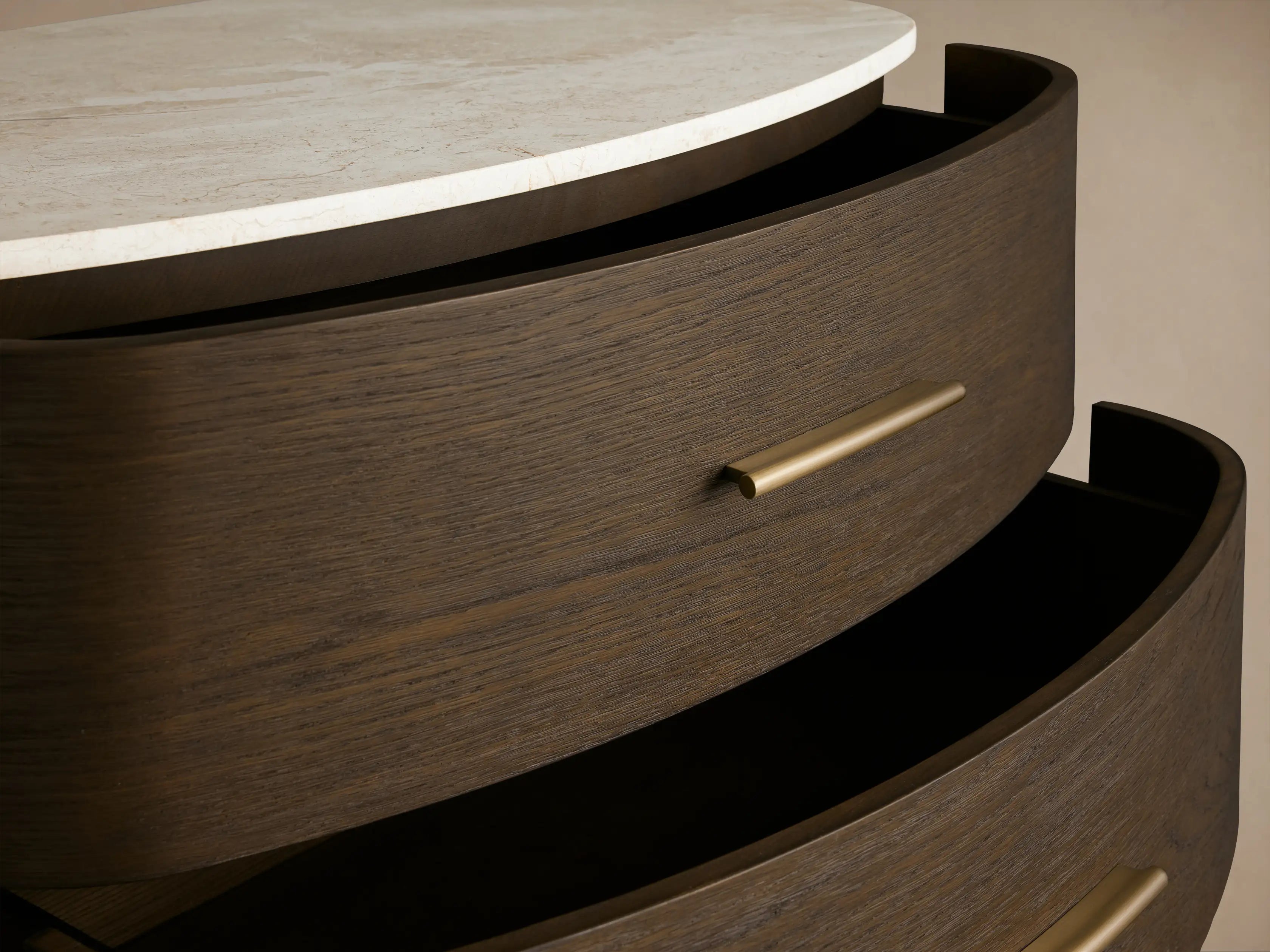 Danny Five-Drawer Dresser with Marble Top and Soft-Close Drawers