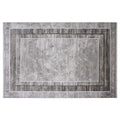 Milano Framed Abstract Neutral Area Rug NeatElegant & Understated Carpet Modern Framed Abstract Minimalist Style