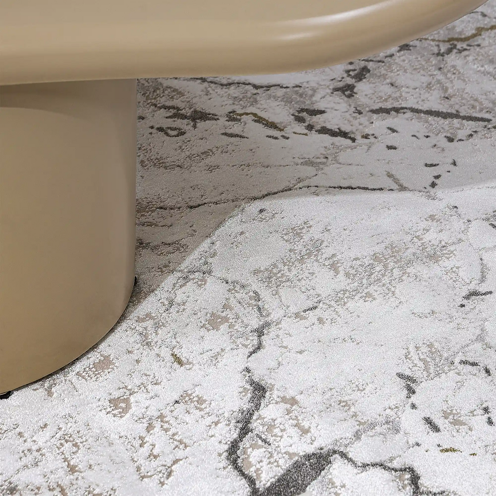 Milano Veined Abstract Neutral Area Rug Organic Stone Texture & Understated Luxury Carpet Modern Marble Vein Abstract Style