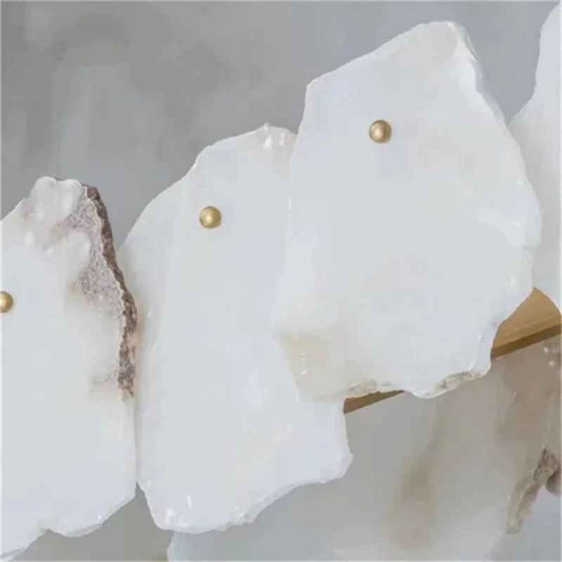 Nauns Alabaster Round Chandelier